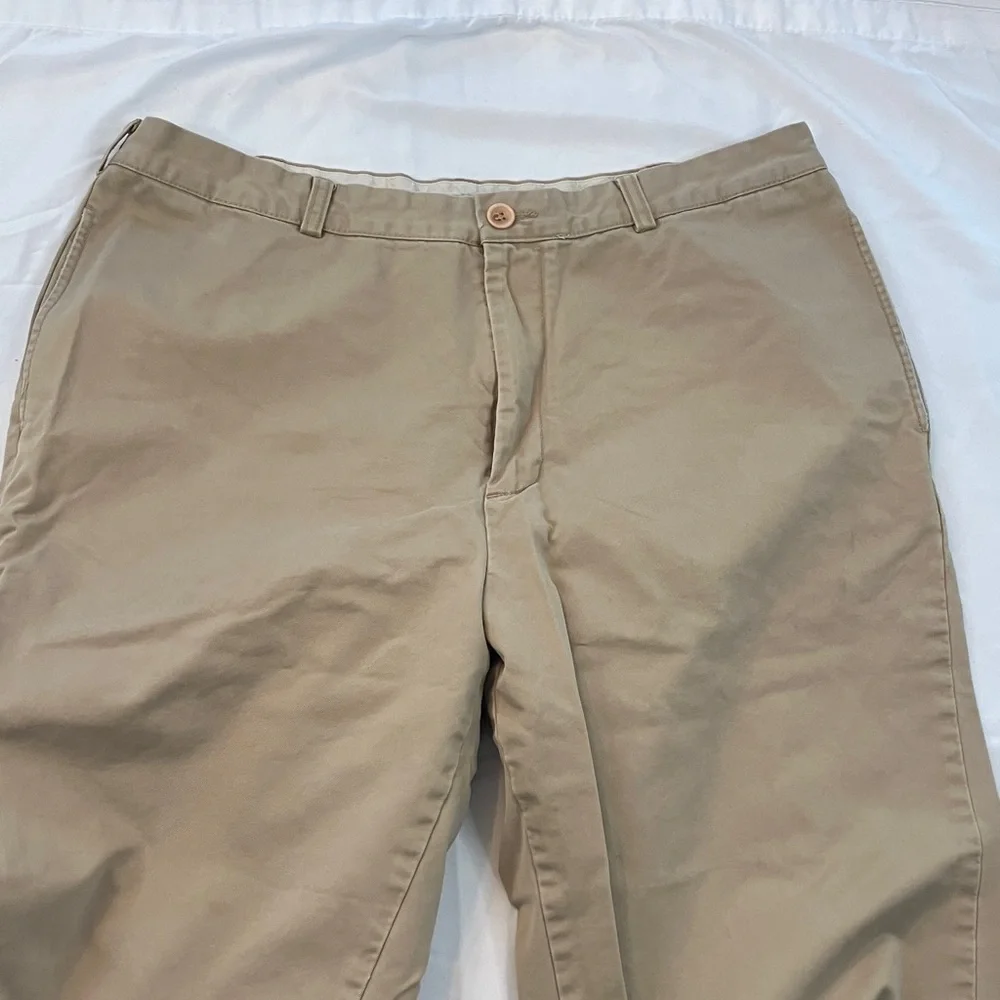 J. Crew Men's Flat Front Khaki Chinos
